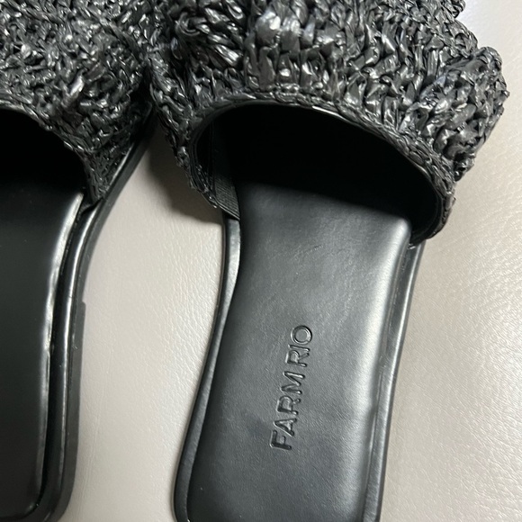 FARM Rio Black Ruffled Sandals - Picture 2 of 3